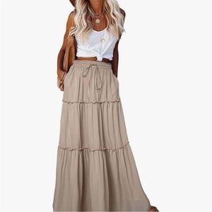 Lined maxi skirt